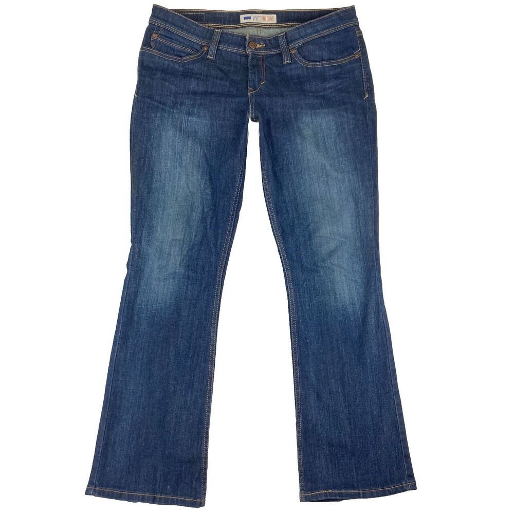 Levi's Demi Curve Straight Leg Womens Jeans Low Rise Size‎ 13 S/C
